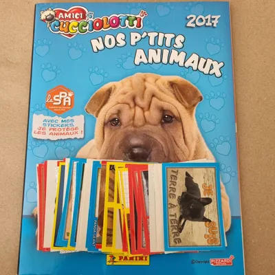 Album et stickers nos p'tits animaux 2017 panini